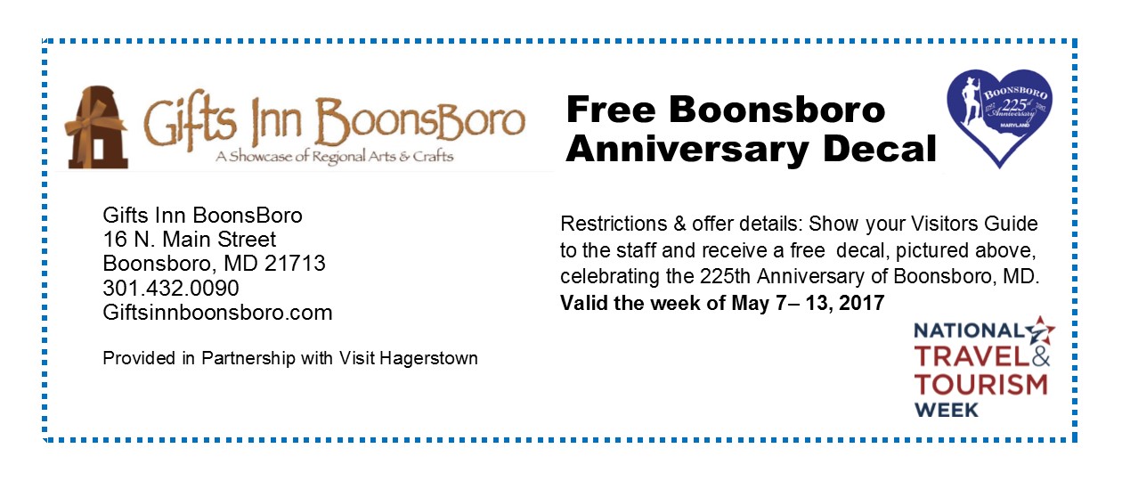 Hagerstown Tourism Offers - Gifts Inn Boonsboro